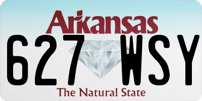 AR license plate 627WSY
