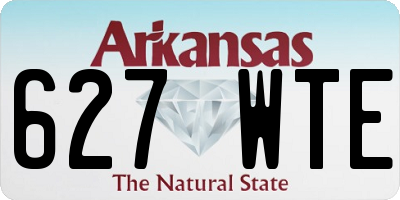 AR license plate 627WTE