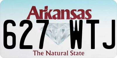 AR license plate 627WTJ