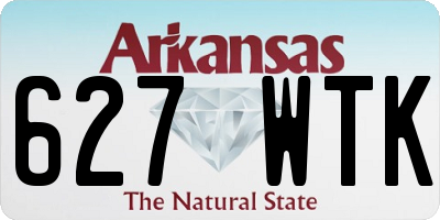 AR license plate 627WTK