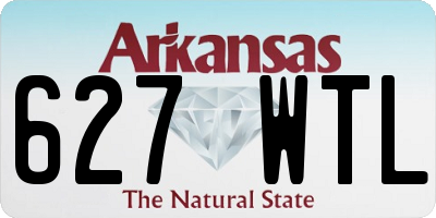 AR license plate 627WTL
