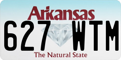 AR license plate 627WTM