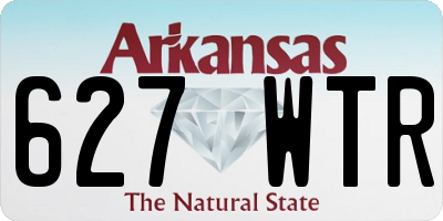 AR license plate 627WTR