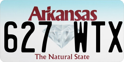 AR license plate 627WTX