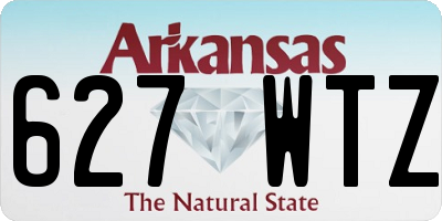 AR license plate 627WTZ