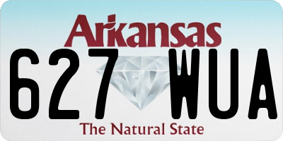 AR license plate 627WUA