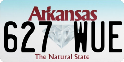 AR license plate 627WUE