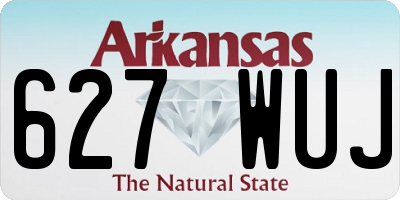 AR license plate 627WUJ