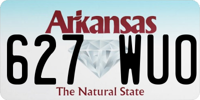 AR license plate 627WUO