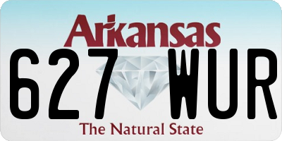 AR license plate 627WUR