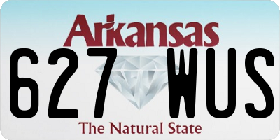 AR license plate 627WUS