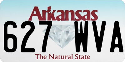 AR license plate 627WVA