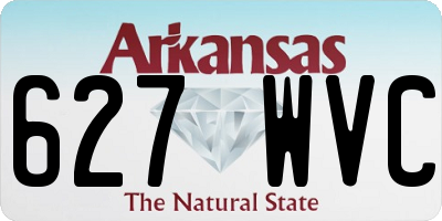 AR license plate 627WVC