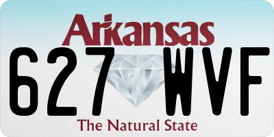 AR license plate 627WVF