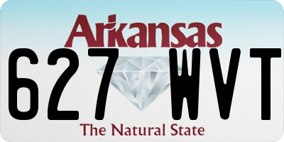 AR license plate 627WVT