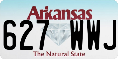 AR license plate 627WWJ