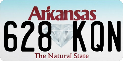AR license plate 628KQN