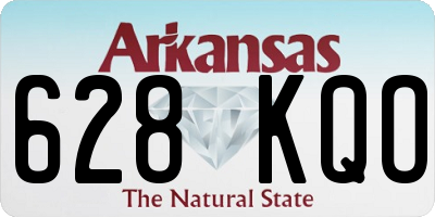 AR license plate 628KQO