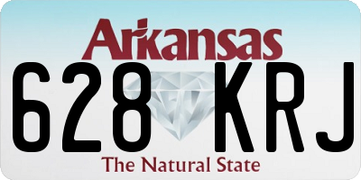 AR license plate 628KRJ
