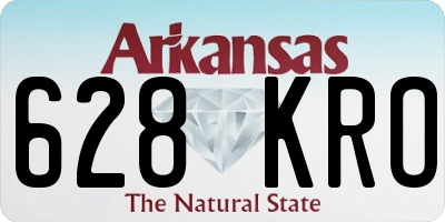 AR license plate 628KRO