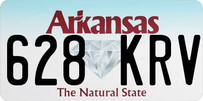 AR license plate 628KRV