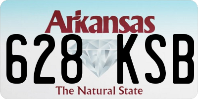 AR license plate 628KSB