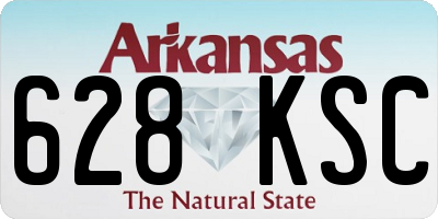 AR license plate 628KSC