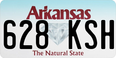 AR license plate 628KSH