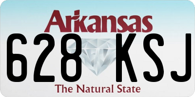 AR license plate 628KSJ