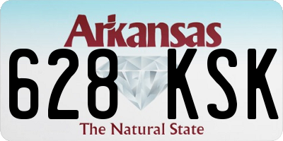 AR license plate 628KSK