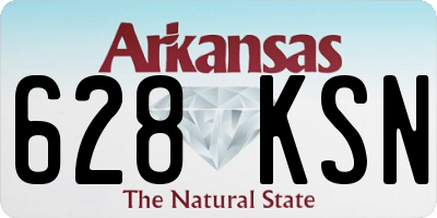 AR license plate 628KSN