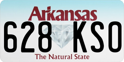 AR license plate 628KSO