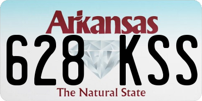 AR license plate 628KSS