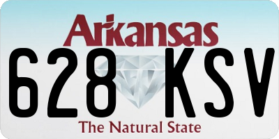 AR license plate 628KSV