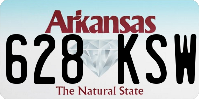 AR license plate 628KSW