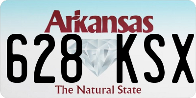 AR license plate 628KSX