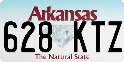 AR license plate 628KTZ