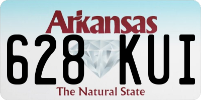 AR license plate 628KUI