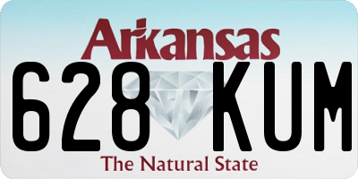 AR license plate 628KUM
