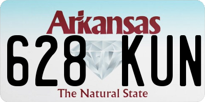 AR license plate 628KUN