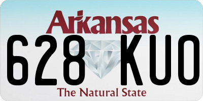 AR license plate 628KUO