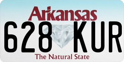 AR license plate 628KUR
