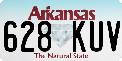 AR license plate 628KUV