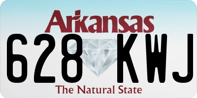 AR license plate 628KWJ