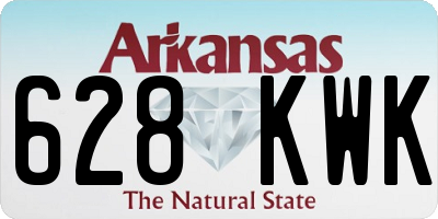 AR license plate 628KWK