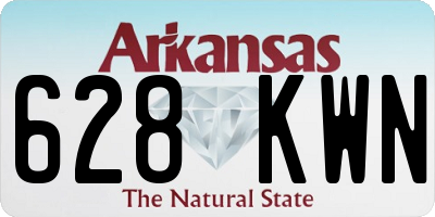 AR license plate 628KWN
