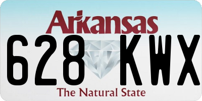 AR license plate 628KWX