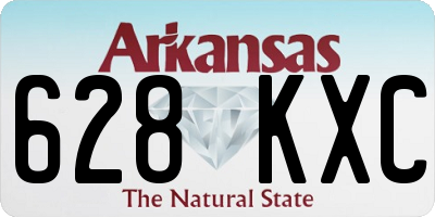 AR license plate 628KXC