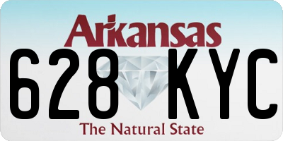 AR license plate 628KYC