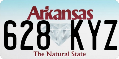AR license plate 628KYZ